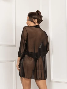 Women Robes - Black - View 3