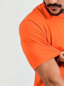 Men T-Shirts - 橘色 - 查看 3