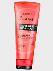 Eudora Condicionador Siàge Cauterização dos Lisos 250ml - Vermelho - Visão 2