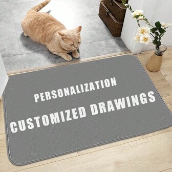 1pc Multi-Sized Customizable Modern Home Decor Carpet With Anti-Slip, Wear-Resistant And Thick Features For Kitchen, Living Room, Bedroom And Entrance (Customizable) ,Room Decor ,Washable Custom,Unique,Personalized Ideal Gifts For Him Her,Boyfriend,Girlfriend,Dad,Family,Mom,Friends,Pets For Anniversaries,For Valentine's Day,For Mother's Day,For Children's Day,For Birthdays,For Graduation,For Father's Day,For Weddings,For Christmas,For Housewarming Bedroom,Tea Room,Living Room,Bathroom,Dining Room