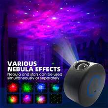 Smart Colorful Sky Projector Lamp 3D LED Starry Nebula Light With Rainbow Projection For Bedroom Ceiling, Starry Sky Projection Light For Room, Bedroom, Gift, Freebie - Grey - View 5