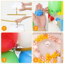 Bases Estructura Arco Para Globos Decoración Soporte Aro2.2m 1 pieza de arco redondo de metal dorado para decoración de bodas al aire libre, soporte de globos con marco circular para decoración de fondo, estante de flores con forma de arco, adecuado para todas las celebraciones y fiestas - Dorado - Ver 8