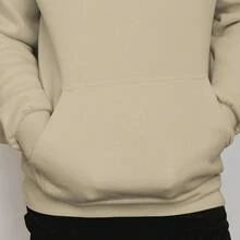 Men Hoodies - 米色 - 查看 4