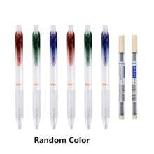 6入隨機顏色0.5mm和0.7mm機械鉛筆,配有便攜式橡皮筆組和2盒0.5mm和0.7mm鉛筆芯套裝,供學生書寫、繪畫、素描使用 - 彩色 - 查看 1