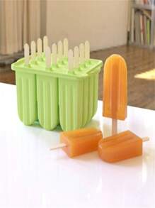 6 cái Kem & Silicone Khuôn làm kem + Silicone Khuôn kem que Bộ Đối với DIY Món ăn & Trái cây Làm - màu xanh lá - Xem 3