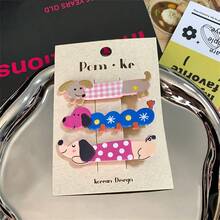 3 Siêu Phim hoạt hình dễ thương Chó nhỏ Tóc mái Kẹp tóc Vui Thú vật Ghim Bobby NỮ Cô gái Nữ Trắng Con voi Món quà Hàn Quốc Kawaii Kẹp tóc Tóc Nắm chặt Kẹp tóc Phụ kiện Kẹp tóc Mũ đội đầu cho thú cưng Vật trang trí Kẹp tóc Mới Cho mùa xuân 2024 - Nhiều màu - Xem 10