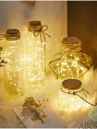 Kit 10 Fio De Led 2 Metros Fada Para Decoração De Natal / Ano Novo / Natal / Casamento De Bateria