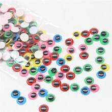 200pcs 6/8/10/12mm Black Colorful Wiggly Wobbly Googly Doll Eyes Stickers For Cup Doll Plush Car DIY Painting Accessories Supplies