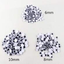 200pcs 6/8/10/12mm Black Colorful Wiggly Wobbly Googly Doll Eyes Stickers For Cup Doll Plush Car DIY Painting Accessories Supplies