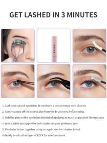 1 Pc 6ml Eyelash Binding And Sealing 2-In-1, Cluster Eyelash Glue Strong Styling Gentle And Comfortable Single Eyelash Extension Glue, Suitable For All-Day Wear, Latex Free, Suitable For Sensitive Eyes DIY Eyelash Extension Eyelash Glue, White, Transparent And Waterproof Lash Glue, Eyelash Glue