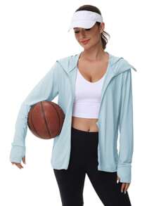 防曬服夏季upf 50+紫外線女性冰絲透氣夾克,防紫外線戶外掛脖薄款防曬漁夫服