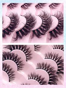 5 Pairs Lashes Soft Fluffy Strip Lashes 3D Fake Lashes Makeup False Eyelashes Fluffy Thick Lashes - Criss Cross lashes - View 3