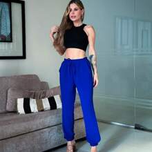 Women Pants - Xanh đậm - Xem 5