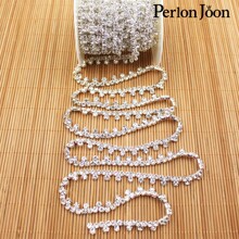 Perlon Joon 1包银色圆点SS24水晶水钻饰边杯链装饰配件，适用于服装和鞋子 - 銀色 - 查看 1