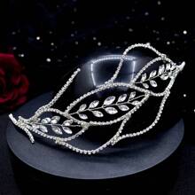 A Water Drop Rhinestone Bridal Decoration Hair Band Valentine's Day Accessories - Silver - View 9