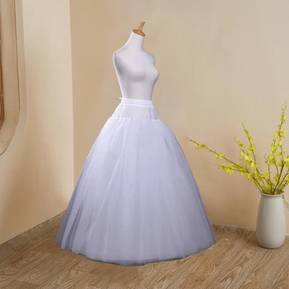Váy tròn màu trắng cho nữ, phù hợp với váy cưới, váy lót, váy Lolita, váy dạ hội, váy lót, váy trang trọng, váy dạ hội, cosplay, trang trí váy, váy bồng bềnh, váy dài chấm đất, váy biểu diễn, đạo cụ chụp ảnh, váy tròn đường kính lớn, có thể điều chỉnh. Quần áo Halloween mùa thu cho nữ