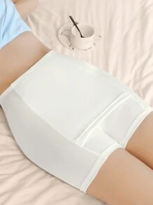 Milk Silk Safety Skort, Seamless 2-In-1 Women's Underdress With Double-Layered Anti-Light Layer