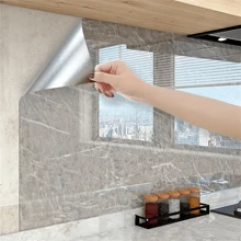 1 Roll, PVC Aluminum Foil Smooth Marble Pattern Contact Paper, Self-Adhesive Peel And Stick Wallpaper, Vinyl Waterproof Oil-Proof Home Kitchen Living Room Background Wall Decoration Wallpaper,Renovation Stickers Peel Wall Panels,Wall Paper, Wallpapers,Spring Decoration Items Refresh Your Home,Rama Decoration Stickers Gifts Birthday Graduation