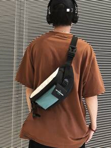Bolso de pecho para hombres con bloqueo de contraseña protector de privacidad, capa superior con estampado de cocodrilo, bolso de cintura multifuncional con hebilla magnética, bolso de pecho de negocios para hombres, bolsa de regalo de Navidad, Halloween, invierno, mochila bandolera para hombres