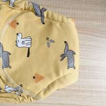 如厕训练裤透气纱布四季婴儿布尿布儿童尿布裤可洗尿布裤卡通1-3岁 - 黃色 - 查看 6