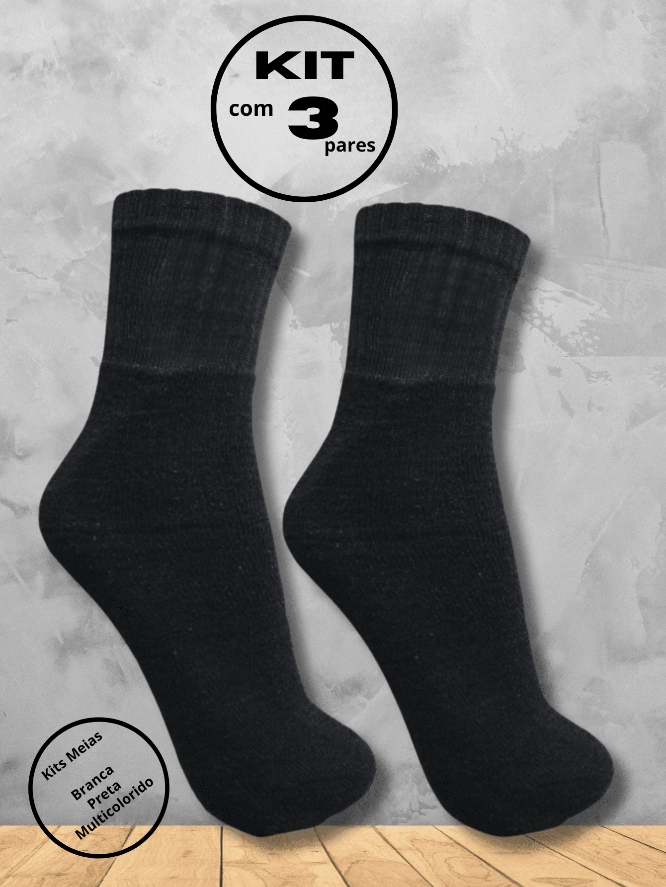 Men Toe Socks - 黑色 - 查看 1