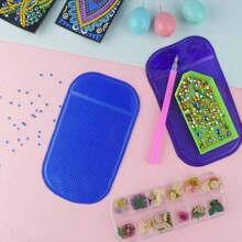1/3/7Pcs Diamond Painting Anti-Slip Mat,For Holding Tray Holder,Diy Diamond Painting Embroidery Tools - Multicolor - View 4