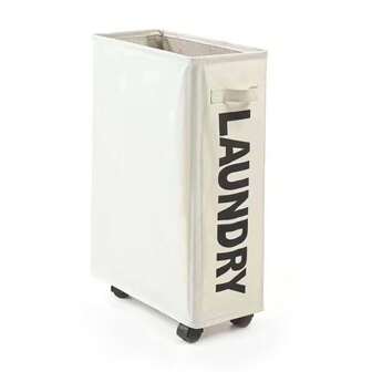 带轮子的洗衣篮，防尘罩和防水面料，用于洗衣服洗衣篮，洗衣篮浴室收纳篮，篮子，储物篮，可折叠洗衣篮