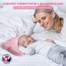 1pc Baby Cartoon Bear Shaped Breathable & Shaping Pillow, Nordic Style Shaping Pillow For Daily Use Love Valentine