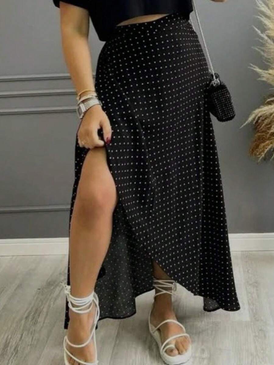 Women Skirts - 黑色 - 查看 1