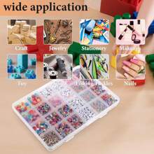 1pc 24-compartment Clear Fixed Jewelry Partitions Pp Storage Box, For Packaging, Organizing And Storing Fishing Gear, Beads, Nail Art Rhinestones & Painting Accessories