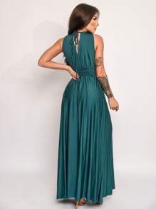 Women Dresses - Dark Green - View 2