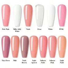 5.29 Ounces Of Nail Extension Gel French Acrylic Gel Immersion UV LED Nude Pink - Perfect For French Nail Art, Hard Gel Formula, Long-Lasting, Nourishing Ingredients, Nail Art Accessory