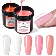 5.29 Ounces Of Nail Extension Gel French Acrylic Gel Immersion UV LED Nude Pink - Perfect For French Nail Art, Hard Gel Formula, Long-Lasting, Nourishing Ingredients, Nail Art Accessory