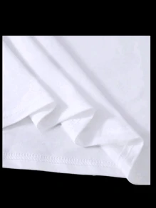 Conjunto camiseta y short para hombre  playera blanca short negro diseño OFF THE WALL - Blanco y Negro - Ver 4