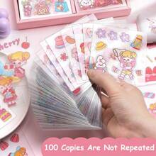 iimcko 100pcs Cute DIY Diary Stickers For Kids, Decorative Stickers - Non-Repetitive Designs For Kids - Random - View 5