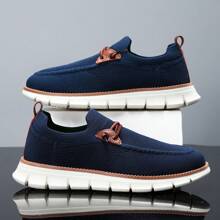 New Spring/Summer Cross-Border Model Men's Large Size Casual, Lightweight, Breathable And Fashionable Running Shoes - Blue - View 1