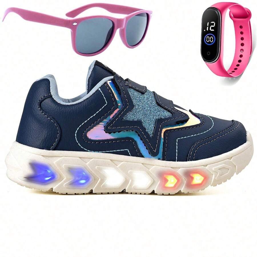CALCADOS LGHT LIGHT Kids Flats - 藏蓝色 - 查看 1