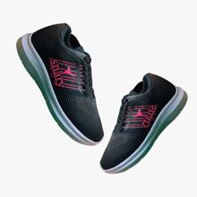 Women Sports Shoes - 黑色和粉紅色 - 查看 2