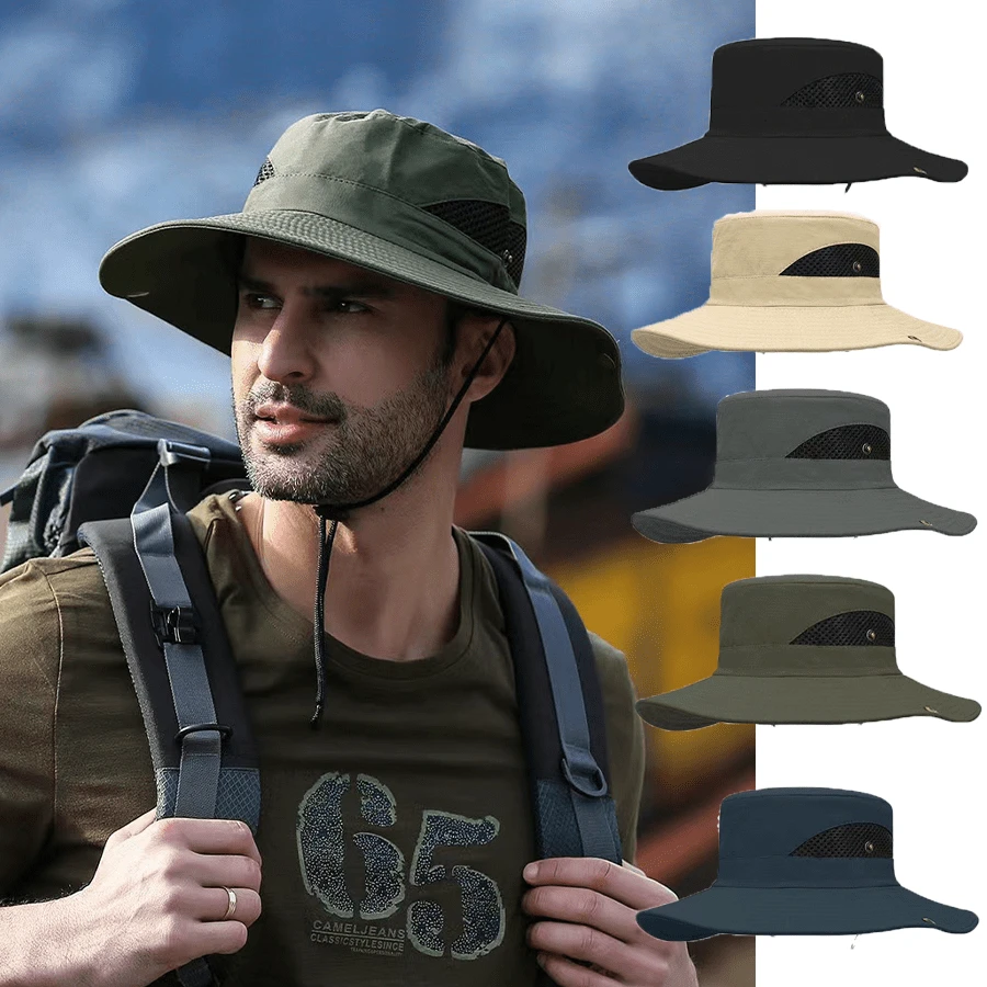 Hombr y Mujer verano Sun Cap con protección UV... - Grandado