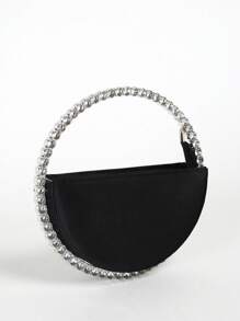 Túi xách mới lạ đính đá thanh lịch, Ví ly hợp cổ điển, Túi xách buổi tối dành cho nữ, Túi xách cô dâu Tready Túi cô dâu Tready, Hoàn hảo cho bữa tiệc, đám cưới, vũ hội, bữa tối/tiệc, kết hợp với váy cưới, váy trang trọng, váy dạ hội, váy sinh nhật, váy dự tiệc - màu đen - Xem 2