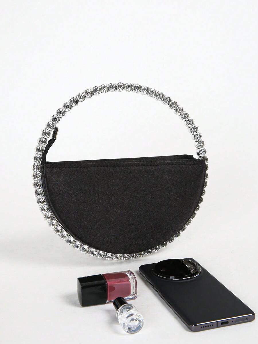 Túi xách mới lạ đính đá thanh lịch, Ví ly hợp cổ điển, Túi xách buổi tối dành cho nữ, Túi xách cô dâu Tready Túi cô dâu Tready, Hoàn hảo cho bữa tiệc, đám cưới, vũ hội, bữa tối/tiệc, kết hợp với váy cưới, váy trang trọng, váy dạ hội, váy sinh nhật, váy dự tiệc - màu đen - Xem 1