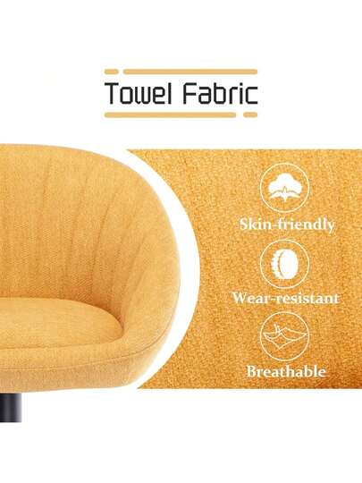 WAHSON OFFICE CHAIRS Wahson Bar Stool Set Fabric Stools Swivel Kitchen Height Adjustable Stool, Linen Kitchen/Home (Beige) view 4