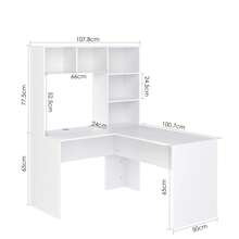 Desk And Drawer Storage - White - View 8