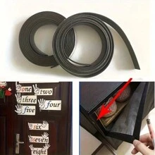 1m Self-Adhesive Magnetic Tape, Flexible Magnet Strip - Black - View 4