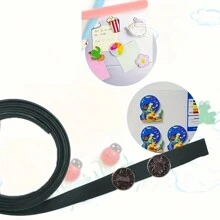 1m Self-Adhesive Magnetic Tape, Flexible Magnet Strip - Black - View 5