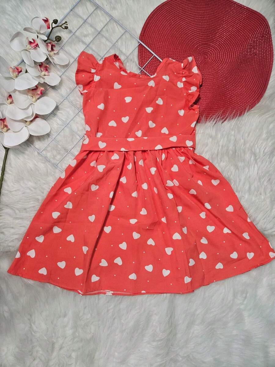 Young Girls Dresses - 紅色 - 查看 1