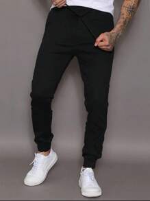 Men Pants - 黑色 - 查看 3