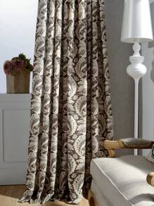 1片彩色印花半遮光窗簾 - 彩色 - 查看 5