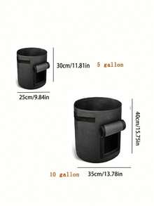 1 Miếng Đương thời Tròn Trong nhà Và Đối với Rau Túi Lớn lên Trồng Ngoài trời Sân vườn Hoa Trồng Cái túi Với Xử lý Sân vườn Rau Trồng Thùng đựng hàng Thực vật phát triển Túi , Thoáng khí Felt Thực vật Sự lớn lên Thực vật Bình , Sân vườn Giường Ngoài trời 5 Và 10 Gallon Cày cấy Hộp đựng Với Nhiều Thành phần Đã Bao gồm - Lý tưởng Đối với Khoai tây , Rau , Và Cây con Dụng cụ Làm Vườn , Sanh trưởng Của bạn Sân vườn In Phong cách Với Cái này Vải không dệt Felt Sanh trưởng - màu đen - Xem 7