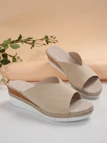 Của phụ nữ Gót chân Dép xăng đan , Dép đi trong nhà , Kỳ nghỉ Phong cách Dép đi trong nhà , Retro bờ biển , Nhà  , Ngoài trời Buổi tiệc Gót chân Dép xăng đan , Dép đi trong nhà Dành cho Cô gái - Màu be - Xem 6